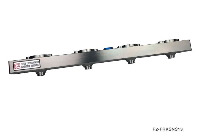 P2M Billet Aluminum Side Feed Fuel Rail Kit - Nissan S14 S15 SR20DET - P2-FRKSNS145-WSK