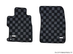 Phase 2 Motortrend (P2M) Checkered Carpet Race Floor Mats Front & Rear - Honda Civic Sedan FB6 (2012-2015)