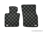 Phase 2 Motortrend (P2M) Checkered Carpet Race Floor Mats - Mini Cooper (F56) 2 Door Hatch (2014-2022) / Cooper (F57) Convertible (2016-2022)