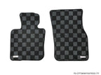 Phase 2 Motortrend (P2M) Checkered Carpet Race Floor Mats Front & Rear - Mini Cooper F55 4 Door (2016-2022)