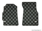 Phase 2 Motortrend (P2M) Checkered Flag Race Carpet Floor Mats Front & Rear - Acura Integra DC2 (1994-2001)