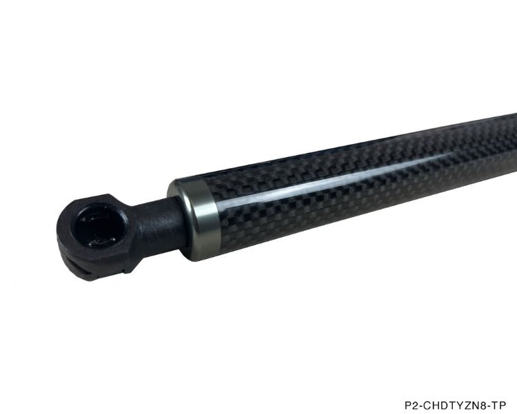 Phase 2 Motortrend (P2M) Carbon Fiber Series Engine Hood Bonnet Dampers Set - Toyota GR86 (2022+)