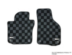 Phase 2 Motortrend (P2M) Checkered Carpet Race Floor Mats Front & Rear - VW MK6 Golf / GTI Hatchback (2010-2014)