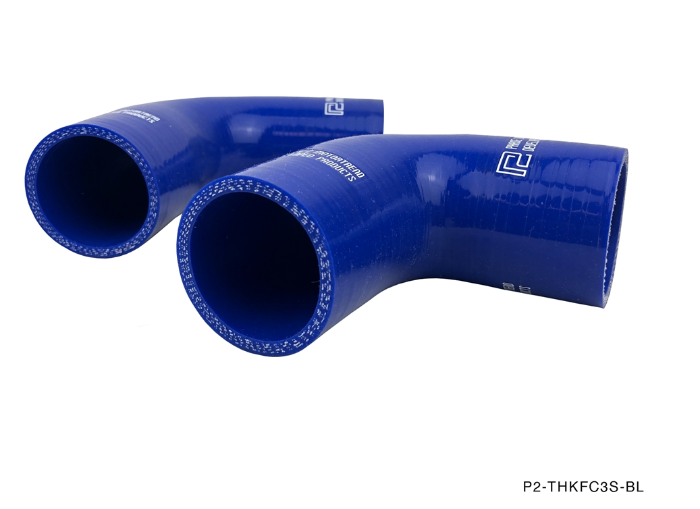 P2M 4 Ply Silicone Turbo Hose Kit - Blue - Mazda RX-7 FC3S 13B (1986-1991) - P2-THKFC3S-BL
