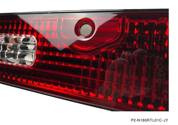 Phase 2 Motortrend (P2M) 3pc Crystal Clear Rear Taillights Kit - Nissan 240sx S13 (1989-1994)