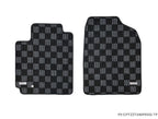 Phase 2 Motortrend (P2M) Checkered Carpet Race Floor Mats Front & Rear - Toyota Celica ZZT230 (1999-2006)