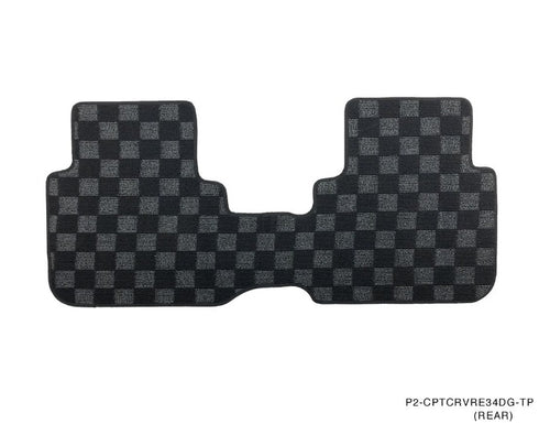 Phase 2 Motortrend (P2M) Front & Rear Race Carpet Floor Mats - Honda CR-V Auto Transmission (1995-2001)