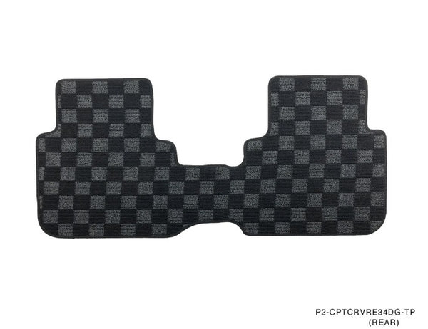 Phase 2 Motortrend (P2M) Front & Rear Race Carpet Floor Mats - Honda CR-V Auto Transmission (1995-2001)