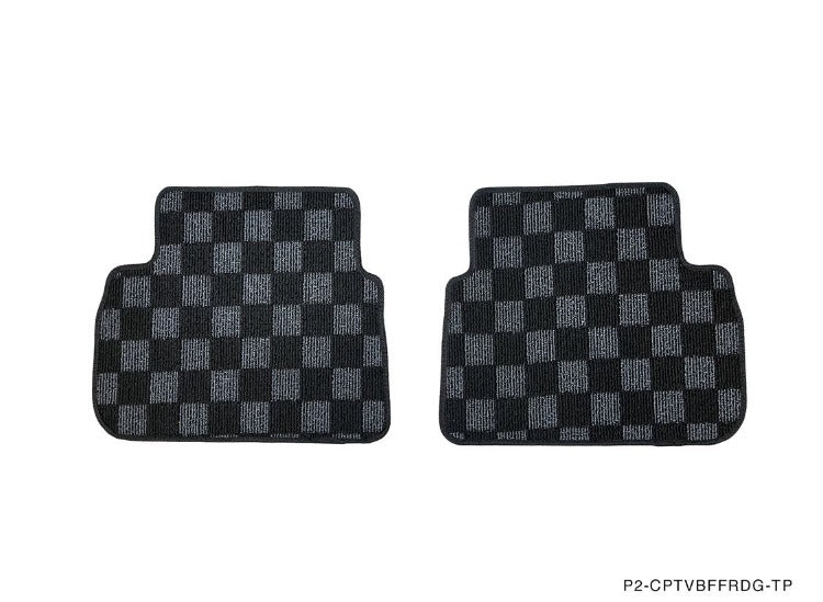 Phase 2 Motortrend (P2M) Checkered Carpet Race Floor Mats Front & Rear - Subaru WRX (VBF) 2022+