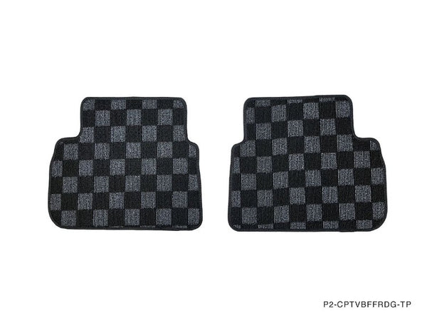 Phase 2 Motortrend (P2M) Checkered Carpet Race Floor Mats Front & Rear - Subaru WRX (VBF) 2022+