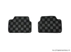 Phase 2 Motortrend (P2M) Checkered Carpet Race Floor Mats Front & Rear - Mini Cooper F55 4 Door (2016-2022)
