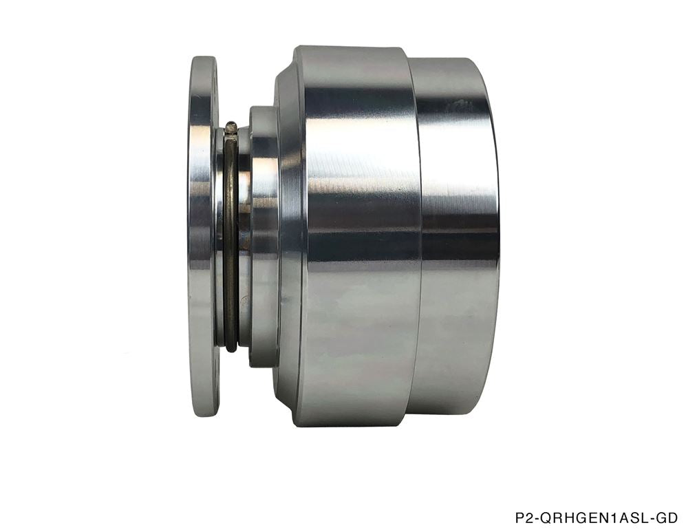 P2M V1 Steering Wheel Quick Release Hub Kit Universal Fitment - All Silver - P2-QRHGEN1ASL-GD