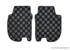 Phase 2 Motortrend (P2M) Checkered Carpet Race Floor Mats Front & Rear - Honda Fit GK/GH/GP (2015-2020)