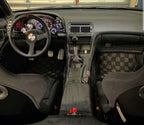 Phase 2 Motortrend (P2M) Checkered Race Carpet Floor Mats Set - Nissan Z32 300zx Coupe (1990-1996)