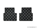 Phase 2 Motortrend (P2M) Checkered Carpet Race Floor Mats Front & Rear - Mazda 3 (BM/BN) 2014-2018