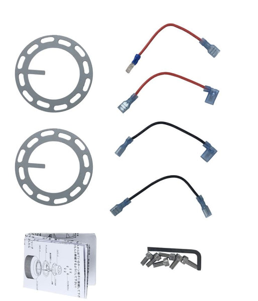 Phase 2 Motortrend (P2M) Silver Aluminum Steering Wheel Quick Release Kit - Universal