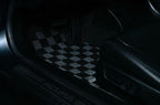 Phase 2 Motortrend (P2M) Checkered Flag Race Carpet Floor Mats Front & Rear - Acura TSX CL9 (2003-2007)