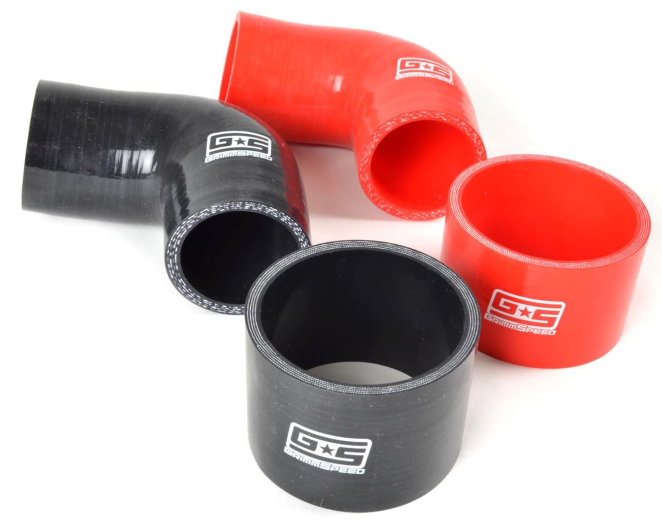 GrimmSpeed RED Top Mount Intercooler Silicone Coupler Kit - Subaru STI (2004-2020)