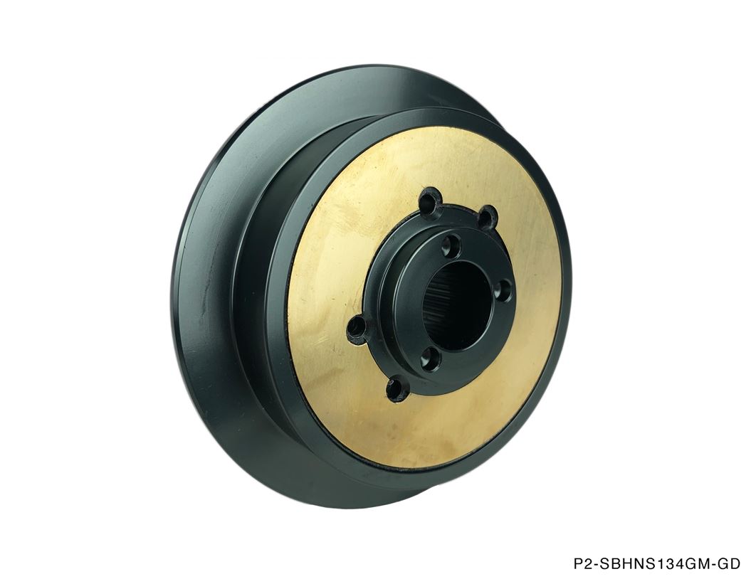 Phase 2 Motortrend (P2M) Gun Metal Aluminum Steering Wheel BOSS Short Hub - Nissan 240sx S13 S14 (1989-1998)