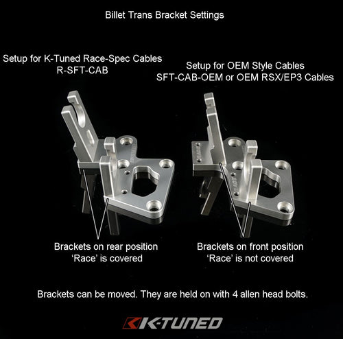 K-Tuned Shifter Cable Transmission Bracket - Acura RSX K20A K20A2 / Honda EP3 Civic Si K20A3