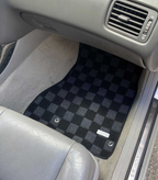 Phase 2 Motortrend (P2M) Front & Rear Checkered Carpet Floor Mats - Lexus GS300 GS400 (2000-2004)