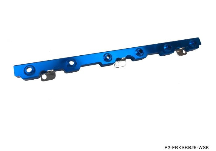 P2M Billet Aluminum Side Feed Fuel Rail Kit - Nissan Skyline RB25DET - P2-FRKSRB25-WSK