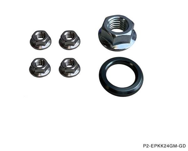 Phase 2 Motortrend (P2M) Aluminum 3pc Pulley Kit - Nissan Silvia S13 240sx K24E Single Cam