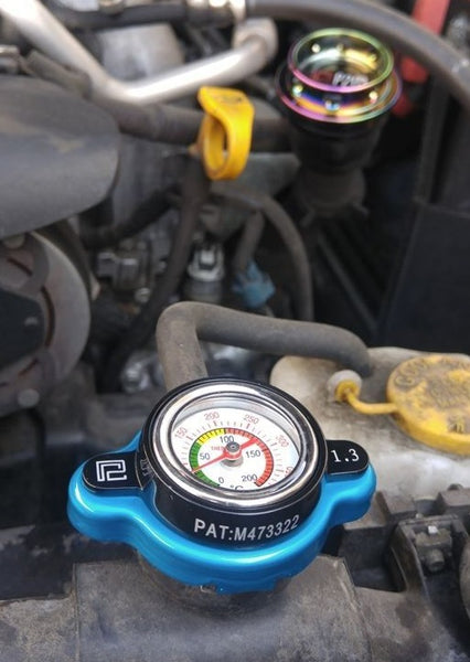 Phase 2 Motortrend (P2M) Phase 2 Radiator Gauge Cap 1.3 Bar - Style 148
