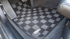 Phase 2 Motortrend (P2M) Checkered Flag Race Carpet Floor Mats Front & Rear - BMW E90 / E92 3 Series (2006-2012)