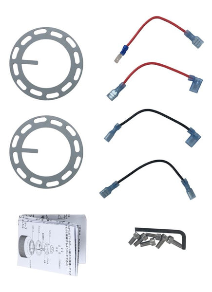 Phase 2 Motortrend (P2M) V2 Steering Wheel Quick Release Hub Kit Universal - Full Black