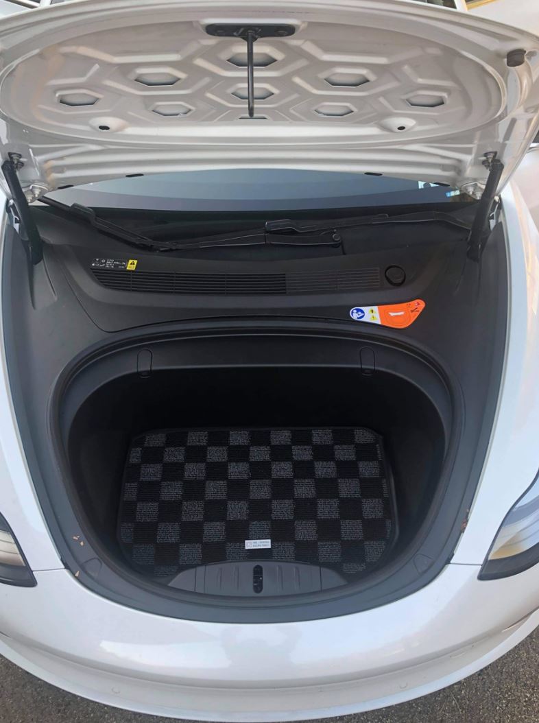 P2M Dark Grey Race Front Trunk Mat - Tesla Model 3 (2017+)