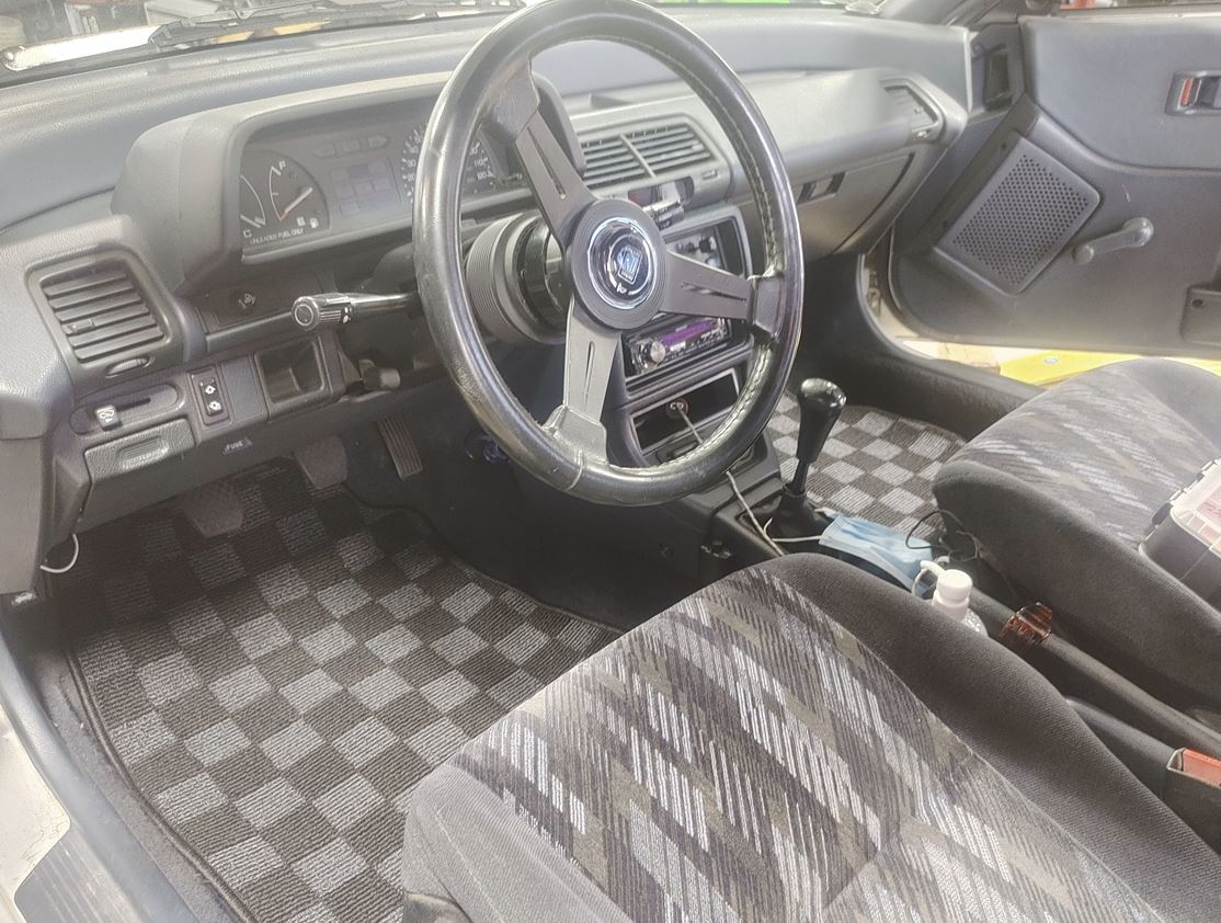 P2M Extended Checkered Floor Mats - Honda Civic EG6 Hatchback (1991-1995) - P2-CPTEG6XDG-TP