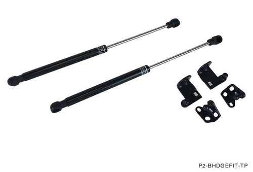 Phase 2 Motortrend (P2M) Black Series Engine Hood Bonnet Dampers Set - Honda Fit GE (2009-2013)
