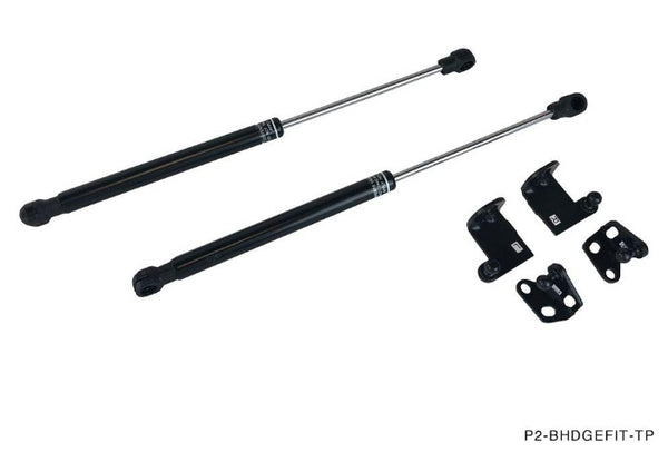 Phase 2 Motortrend (P2M) Black Series Engine Hood Bonnet Dampers Set - Honda Fit GE (2009-2013)