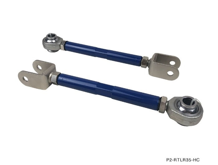 P2M Pillowball Adjustable Rear Traction Rods - Nissan R35 GT-R (2008+) - P2-RTLR35-HC