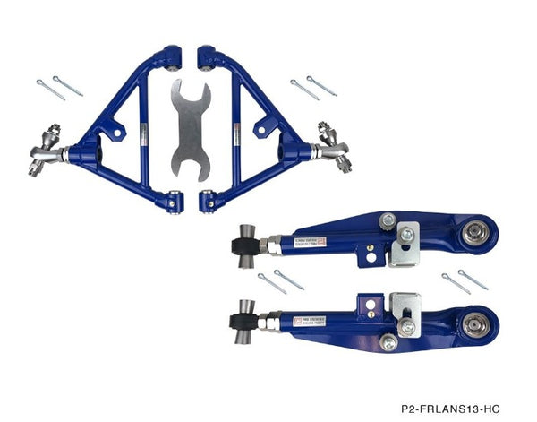 P2M Phase 2 Front & Rear Lower Control Arms Combination Kit - Nissan 180sx 240sx S13 (1989-1994)