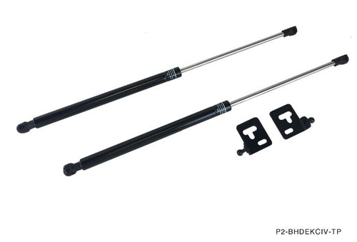 Phase 2 Motortrend (P2M) Black Series Engine Hood Bonnet Dampers Set - Honda Civic EK  (1996-2000)