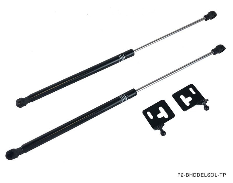 P2M Black Hood Dampers - Honda Civic Del Sol EG2 (1992-1998)