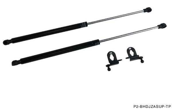 Phase 2 Motortrend (P2M) Black Series Engine Hood Bonnet Dampers Set - Toyota Supra MK4 JZA80 (1993-1998)