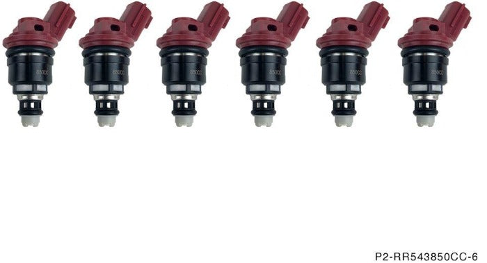 P2M 850cc Side Feed Injectors Set of 6 Kit - Nissan R33 RB25DET Z32