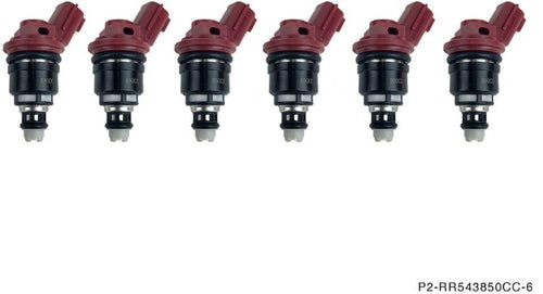 P2M Phase 2 Motortrend 850cc Side Feed Injectors Set of 6 Kit - Nissan R33 RB25DET Z32 300zx VG30