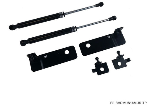 Phase 2 Motortrend (P2M) Black Series Engine Hood Bonnet Dampers Set - Ford Mustang S550 (2016+)
