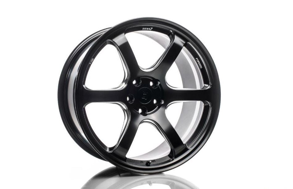 Titan 7 T-D6e 18x10 5X130 35mm - Machine Black - Single Wheel
