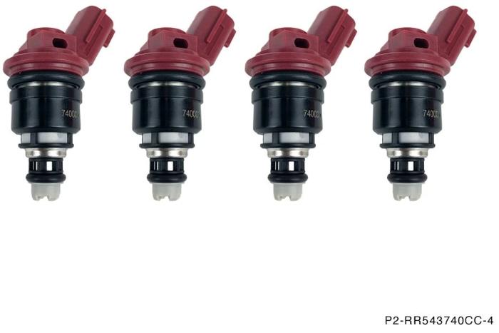 P2M 740cc Side Feed Injectors Kit - Nissan 180SX/240SX S13/S14