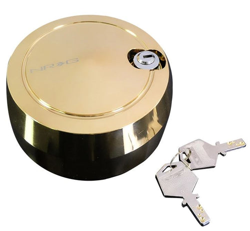 NRG V2 Steering Wheel Quick Release Lock Kit 2.0 w/ 2 Keys - Gold