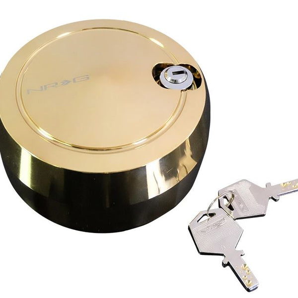 NRG V2 Steering Wheel Quick Release Lock Kit 2.0 w/ 2 Keys - Gold