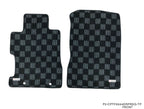 Phase 2 Motortrend (P2M) Checkered Carpet Race Floor Mats - Honda Civic Sedan FA5 (2006-2011)