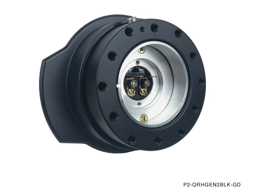 P2M V2 Steering Quick Release Kit Universal - Full Black