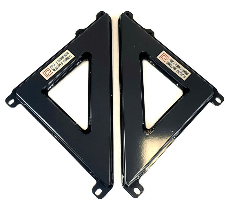 P2M Steel Front Fender Braces Set - Nissan Z34 370Z (2009+) - P2-FB370Z-SRE