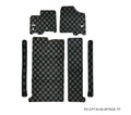 P2M Checkered Floor Mats - Toyota 8 Seater Sienna XL30 (2011-2020)